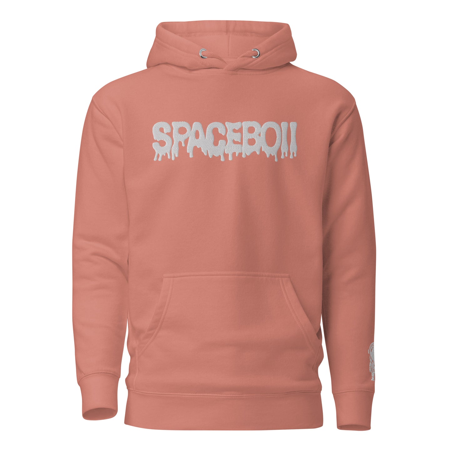 SpaceBoii Unisex Hoodie Embroider technique.
