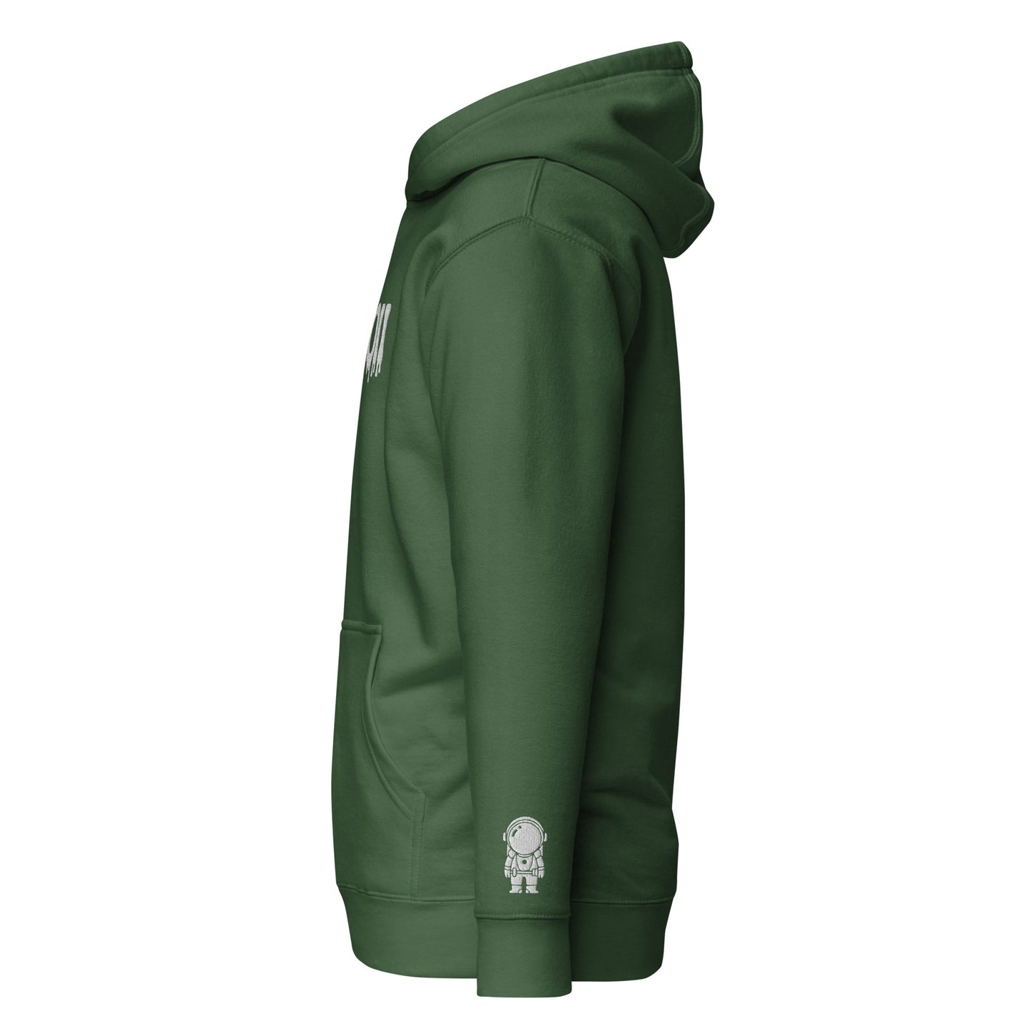 SpaceBoii Unisex Hoodie Embroider technique.