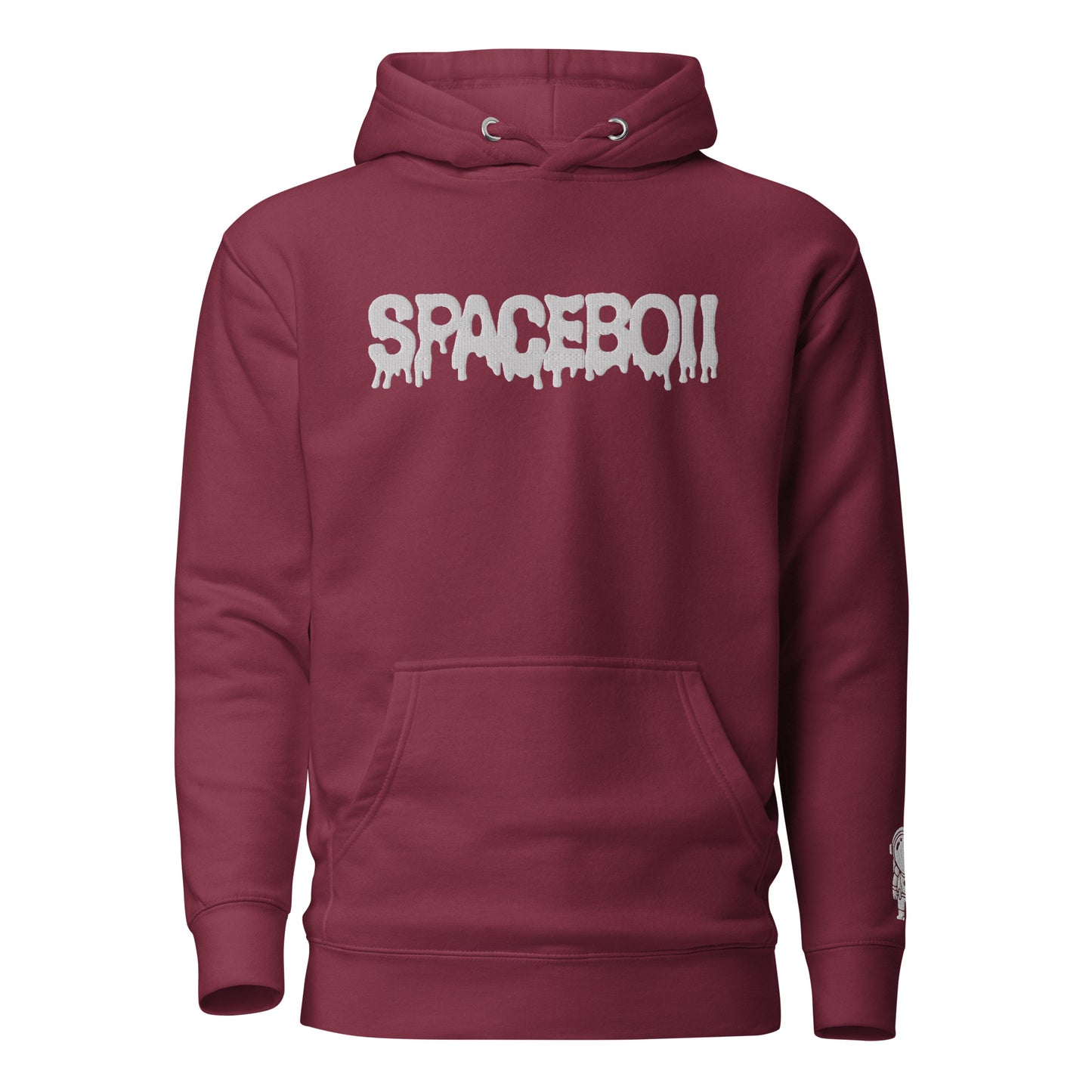 SpaceBoii Unisex Hoodie Embroider technique.