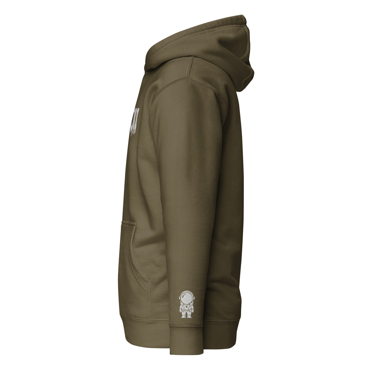 SpaceBoii Unisex Hoodie Embroider technique.