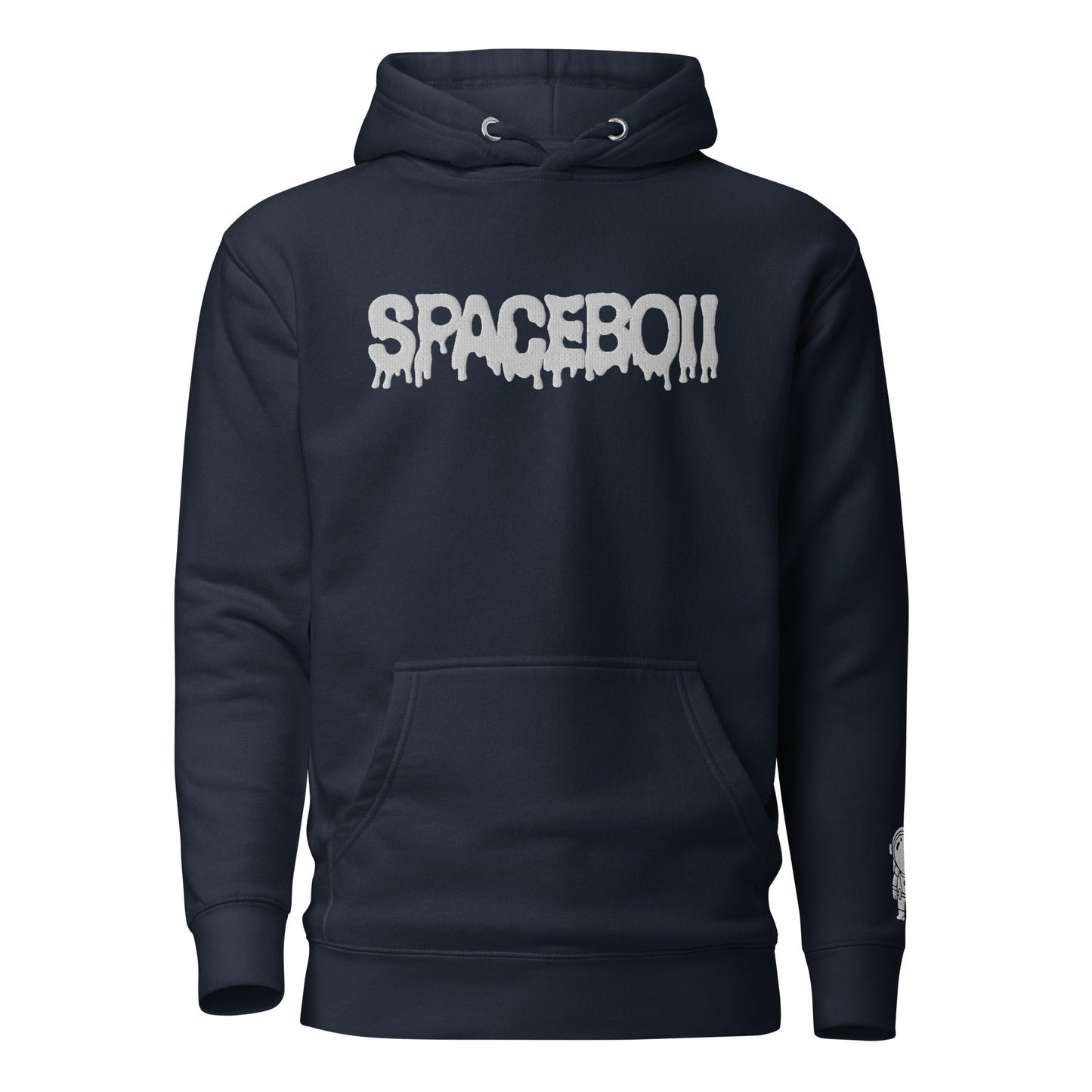 SpaceBoii Unisex Hoodie Embroider technique.