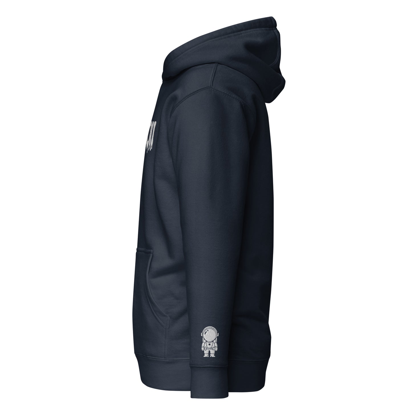 SpaceBoii Unisex Hoodie Embroider technique.