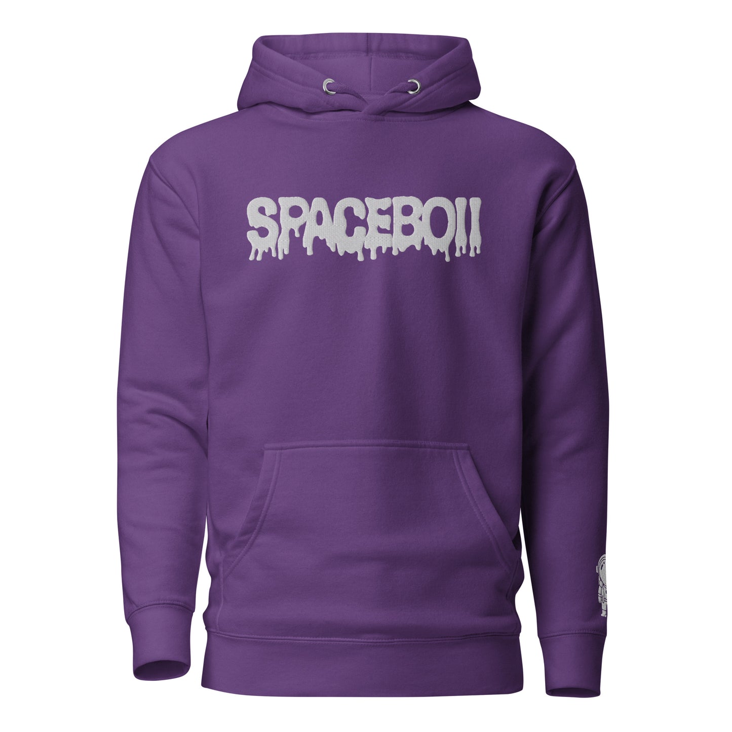 SpaceBoii Unisex Hoodie Embroider technique.