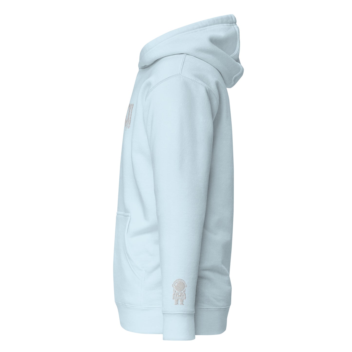 SpaceBoii Unisex Hoodie Embroider technique.
