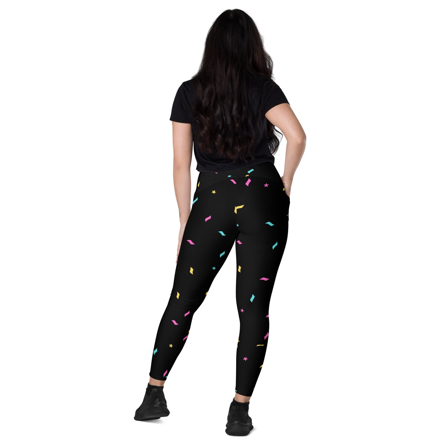 SpaceBoii Crossover leggings with pockets