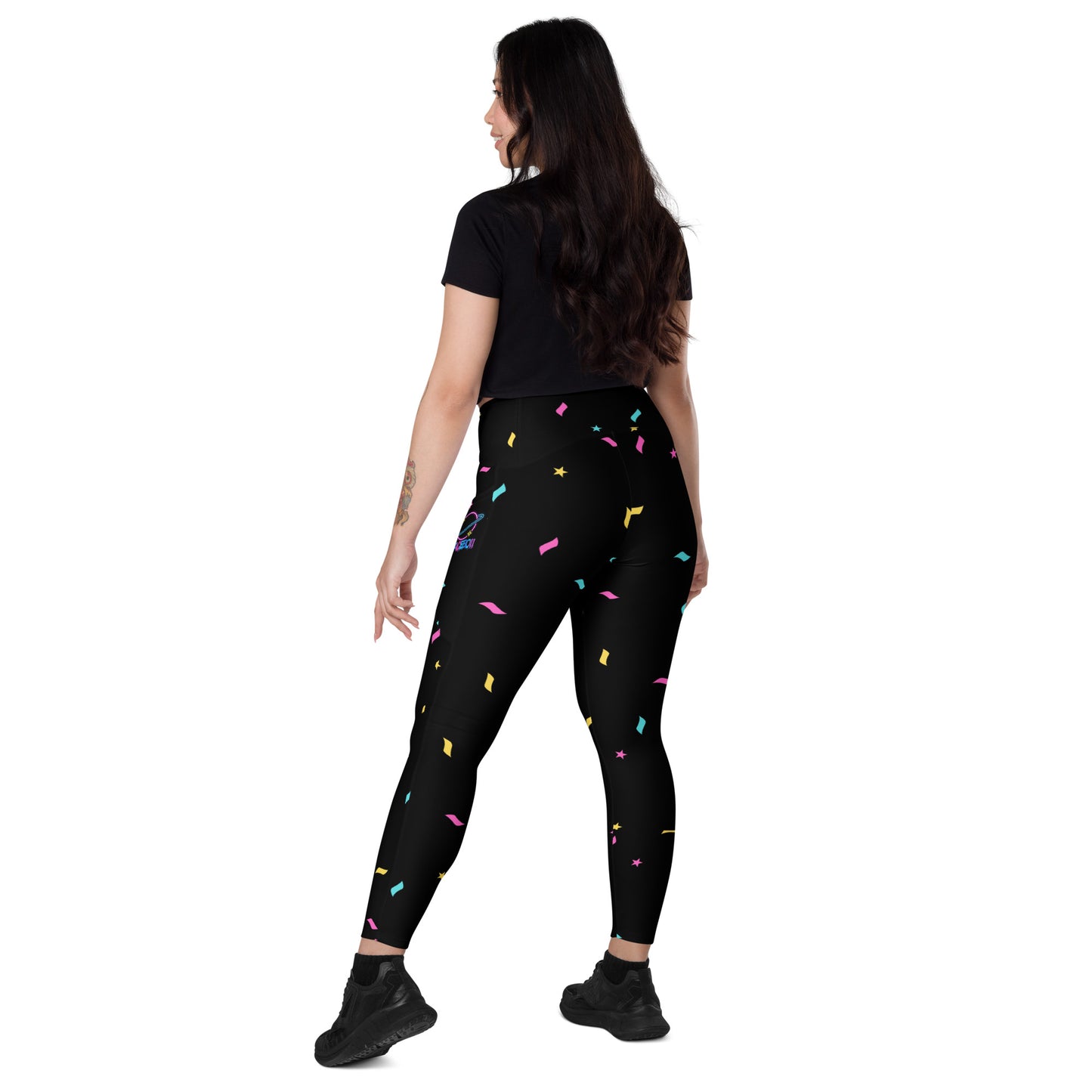 SpaceBoii Crossover leggings with pockets