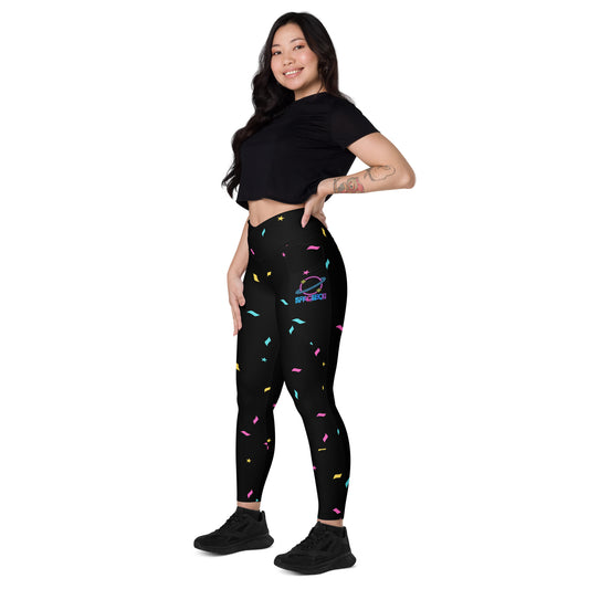 SpaceBoii Crossover leggings with pockets