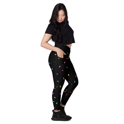 SpaceBoii Crossover leggings with pockets