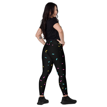 SpaceBoii Crossover leggings with pockets