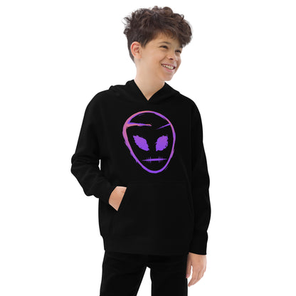 40Planets AlienFace Kids fleece hoodie