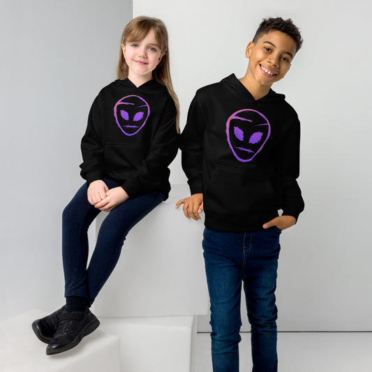 40Planets AlienFace Kids fleece hoodie