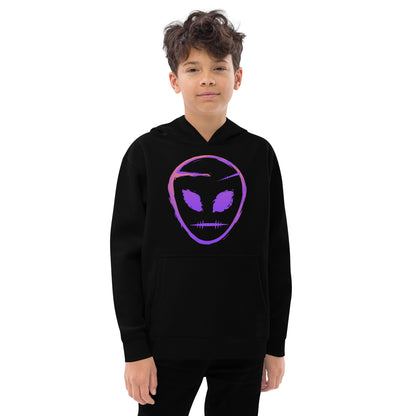 40Planets AlienFace Kids fleece hoodie