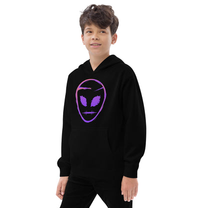 40Planets AlienFace Kids fleece hoodie