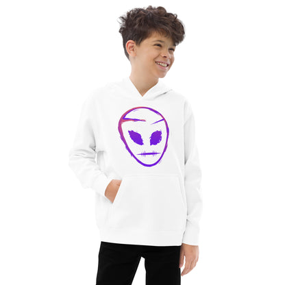 40Planets AlienFace Kids fleece hoodie