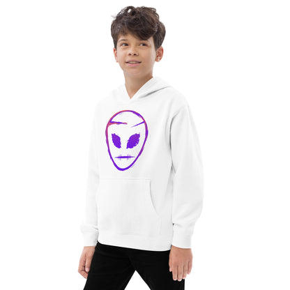 40Planets AlienFace Kids fleece hoodie