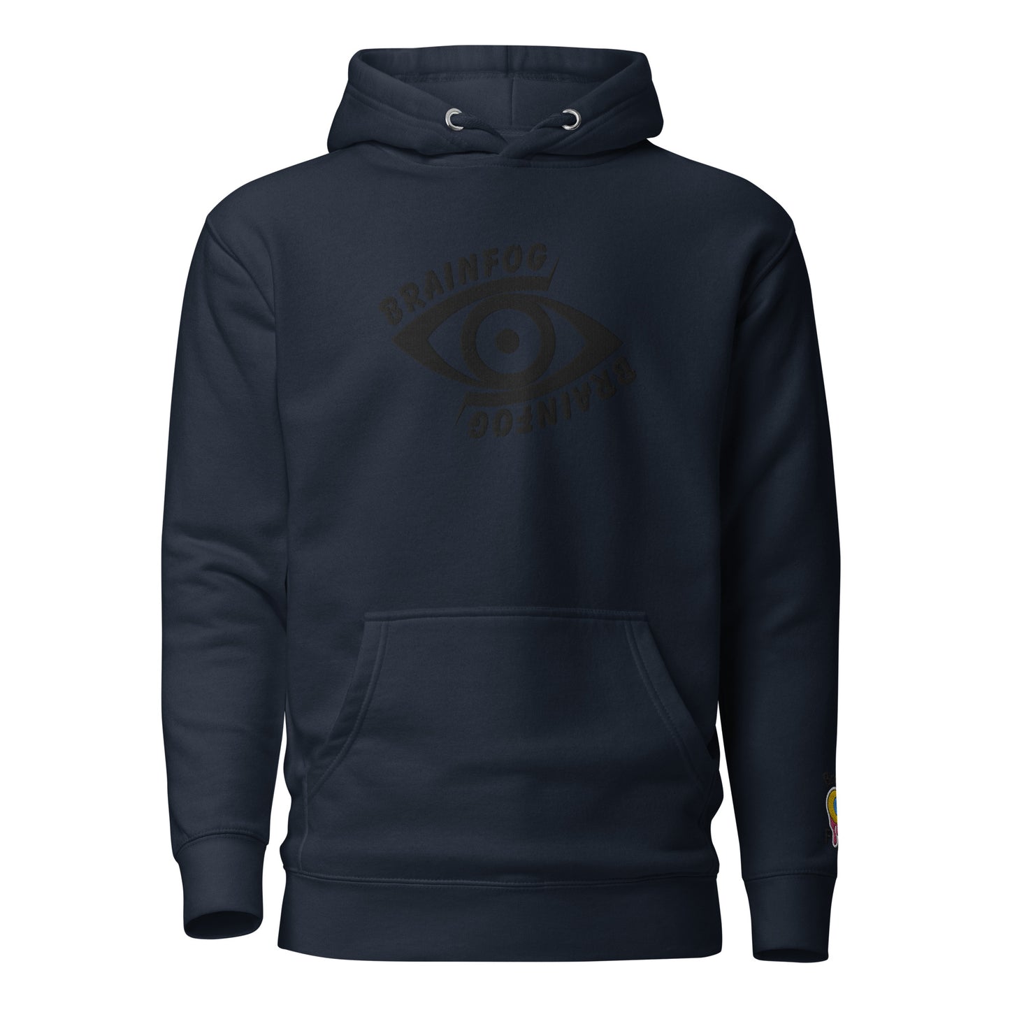 BrainFog Unisex Hoodie Embroider Technique